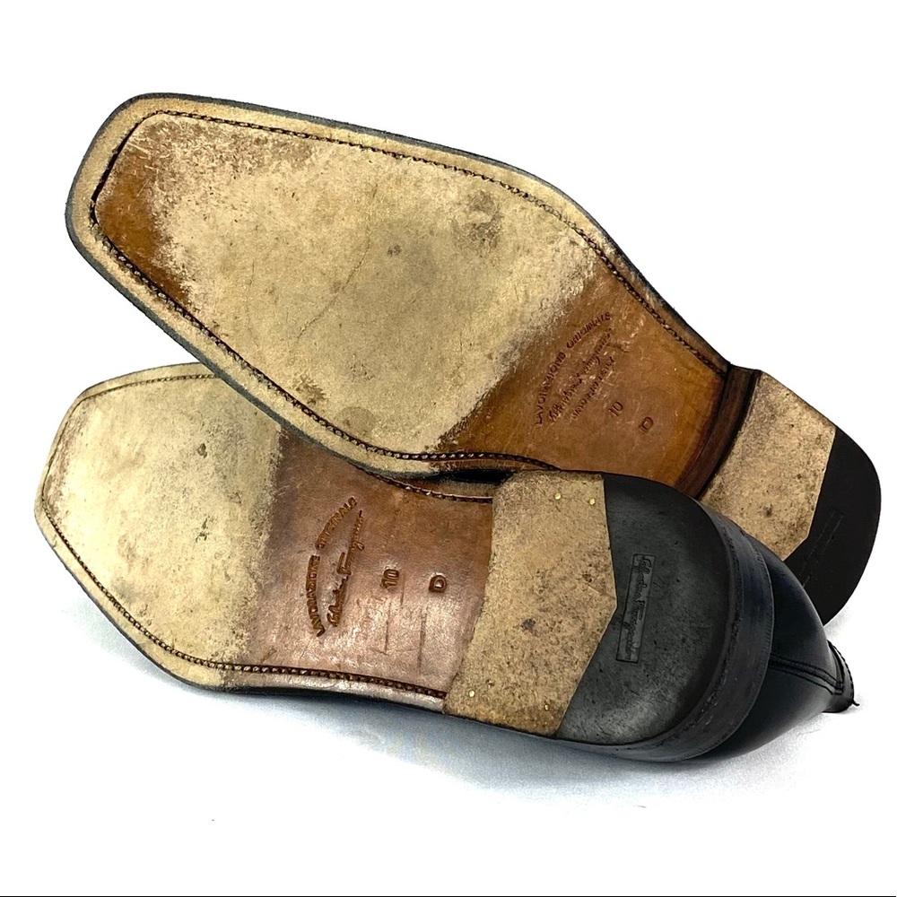 Ferragamo | Mens Italian Leather Dress Boot 10 - Picture 4 of 8